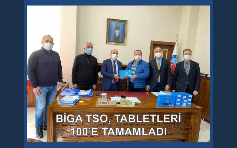 BİGA TSO, TABLETLERİ 100’E TAMAMLADI