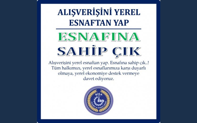 ALIŞVERİŞİNİ YEREL ESNAFTAN YAP ESNAFINA SAHİP ÇIK