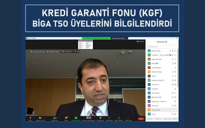 KREDİ GARANTİ FONU BİGA TSO ÜYELERİNİ BİLGİLENDİRDİ