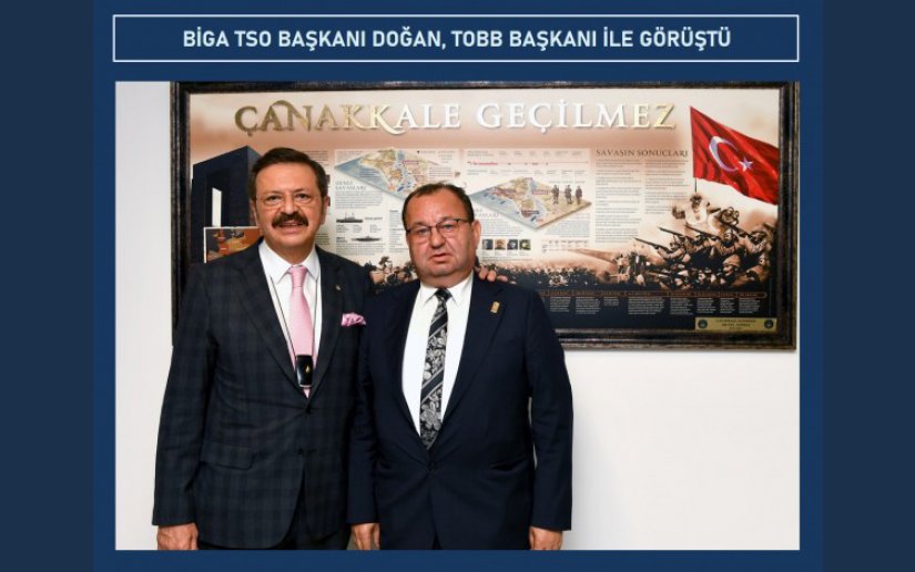 ŞADAN DOĞAN, TOBB BAŞKANI İLE GÖRÜŞTÜ