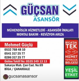 GÜÇSAN ASANSÖR MÜHENDİSLİK SANAYİ VE TİCARET LİMİTED ŞİRKETİ